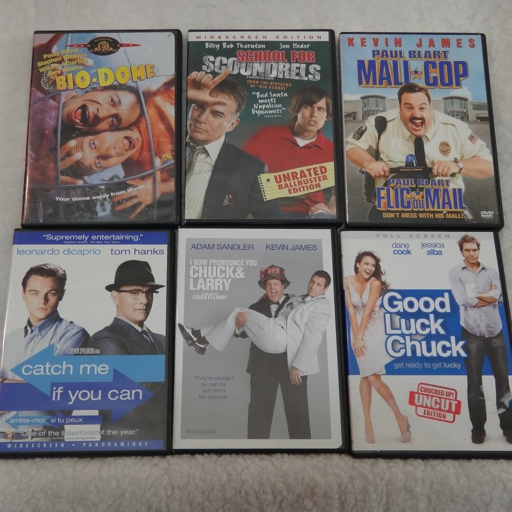 COMEDY MOVIE 6 PACK DVD LOT